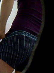 The pervy cameraman at Sneakypeek catches a hunky workman coming into the bus station toilet to have a crap. by Sneaky Peek image #5