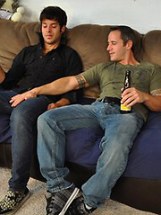 Diego and Clayton ping-pong blowjobs by Naked Frat House image #7