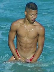 Black young twink with wash board abs and thick cock by Mount Equinox image #9