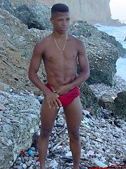 Black young twink with wash board abs and thick cock by Mount Equinox image #9