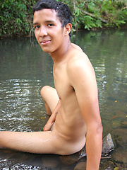 Latin boy Marco wanking off his cock by Tribal Twinks image #7