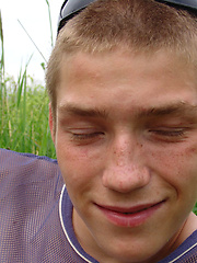 Hubert plays with his cock outdoors by Teens and Twinks image #6