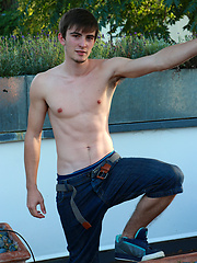 Lean and Toned Young Pup Jorge What a Beautiful Erect Uncut Cock! by English Lads image #5