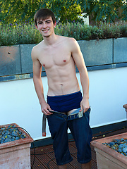 Lean and Toned Young Pup Jorge What a Beautiful Erect Uncut Cock! by English Lads image #5