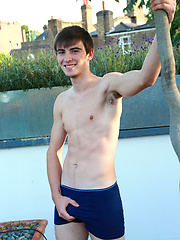 Lean and Toned Young Pup Jorge What a Beautiful Erect Uncut Cock! by English Lads image #5