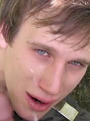 Czech Hunter 49. Czech boy sucking off cock outdoors. by Czech Hunter image #9