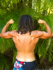 Keoki - Ripped Furry Hawaiian\\\'s EXPLOSIVE Eruption of Cum! by Island Studs image #9