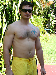 Hairy Muscled Lucas Taylor Stroking Again by ManAvenue image #6