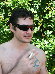 Hairy Muscled Lucas Taylor Stroking Again by ManAvenue image #6
