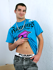 Hot brunette boy Sean strokes dick by Squirtz image #4