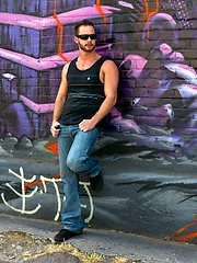 Tattooed Dude BlowjobChris Bines blows the hot muscular tattooed Jordan Levine. by Randy Blue image #6