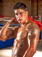 Hugo Milano strokes his muscled dick by Raging Stallion image #6