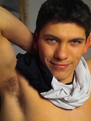 Sexy Brazilian twink exposing his tight hole and hard uncut cock. by Mount Equinox image #6