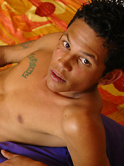 Latin twink boy Victor strokes dick by Tribal Twinks image #7