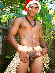 Kahekili - Buff Hawaiian Stud Dances Hula Naked with a Boner! by Island Studs image #8