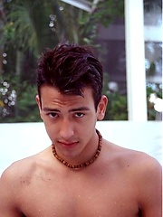 Sexy twink plays with dildo pool side. by Mount Equinox image #6