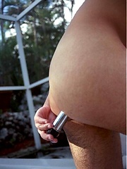 Sexy twink plays with dildo pool side. by Mount Equinox image #6