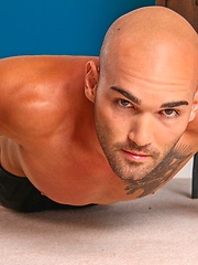 Hot bald stud Bobby Bull jacking off by Nextdoor Male image #5