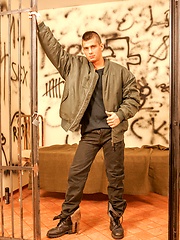 Santos posing naked in a cell by Scary Fuckers image #4