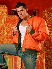 Brunette boy Gabe Russel stripping by Scary Fuckers image #6