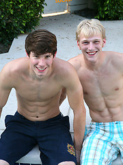 Hot colleje boys Spencer and Travis shows their hot muscled bodies by Fratmen Sucks image #7