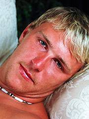 Blond stud jacking off dick by Buzz West image #5
