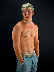 Blond stud jacking off dick by Buzz West image #5