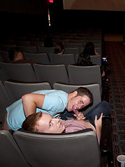 These boys love movies and sucking cock by Out In Public image #7