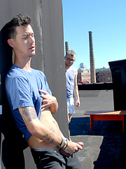 Hungry for cock, JT goes down on Andrew\\\'s spit slick dick! by Dirty Boy Video image #5