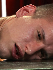 A straight French stud with a big fat cock gets tied up, beaten and edged. by Men On Edge image #6