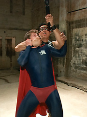 Super Heroes Series - The Moral Keeper with the giant cock gets edged. by Men On Edge image #5