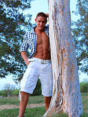 Cheyanne strokes his muscled cock by Frat Men image #7
