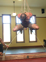 Dominic Pacifico gets tied up, suspended and edged. by Men On Edge image #8