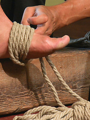 Dominic Pacifico gets tied up, suspended and edged. by Men On Edge image #8