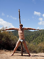 Logan Stevens is captured and edged. by Men On Edge image #8