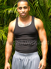 Miguel - Black Puerto Rican Muscle God Cums Twice! by Island Studs image #9