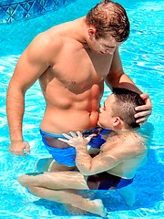 A poolside fuck. Starring Alec Leduc, Keylan O\\\'Connor by Men of Montreal image #7