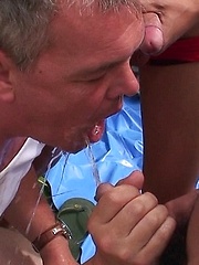 White European guy gives blow jobs to three sexy Asian lads at the park. by 80gays image #9