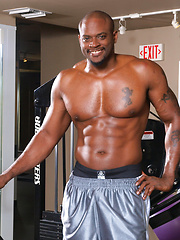 Bald ebony muscle man Diesel Washington by Suite703 image #6