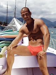 Hot beefy stud with an incredible chest and a huge cock exposes all. by Mount Equinox image #6
