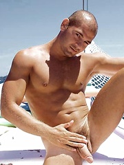 Hot beefy stud with an incredible chest and a huge cock exposes all. by Mount Equinox image #6