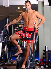 Rogerio Matteo in a gym by Colt Studio image #6