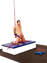 Angel Rock and Connor Patricks oral sex and bondage by Bound Jocks image #7