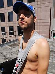 Aussie Mitch enjoying the sunshine - Naked on Ben\\\'s rooftop in Melbourne by Bentley Race image #4