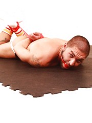 Hot stud Dominic Pacifico bounded and with a dildo in his ass by Bound Jocks image #5