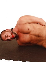 Hot stud Dominic Pacifico bounded and with a dildo in his ass by Bound Jocks image #5
