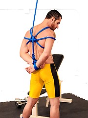Dirk Caber force Dean Monroe to suck his cock by Bound Jocks image #8