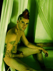Punk With Mohawk and Tats Rubs in the Tub by Alternadudes image #6