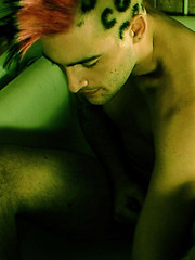 Punk With Mohawk and Tats Rubs in the Tub by Alternadudes image #6