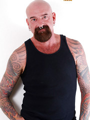 Bald hairy bear Tex Madux naked by Pantheon Bear image #6